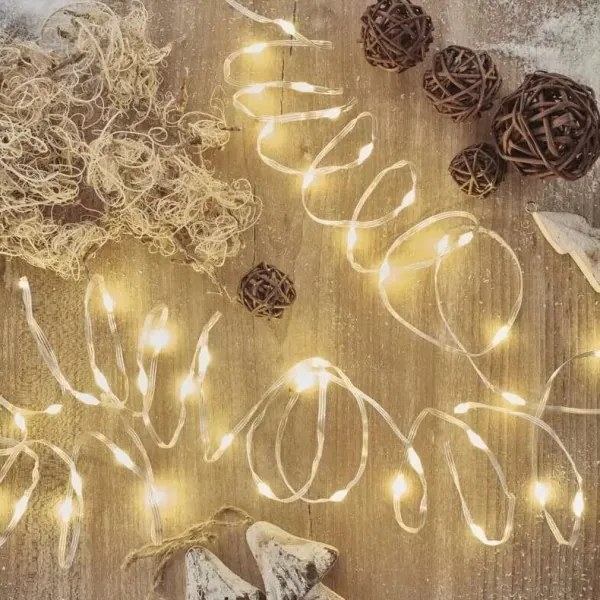 Catena LED natalizia da esterno 120xLED/17m IP44 bianco caldo