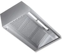 Cappa 280x140x45 acciaio inox Parete neutra luci cucina ristorante RS7472