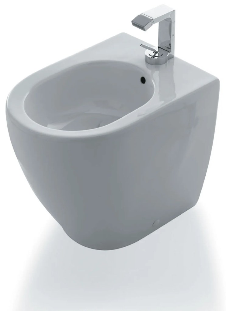 Bidet Da Terra Ceramica Cielo Bianco Lucido "Mini-Smile 48"