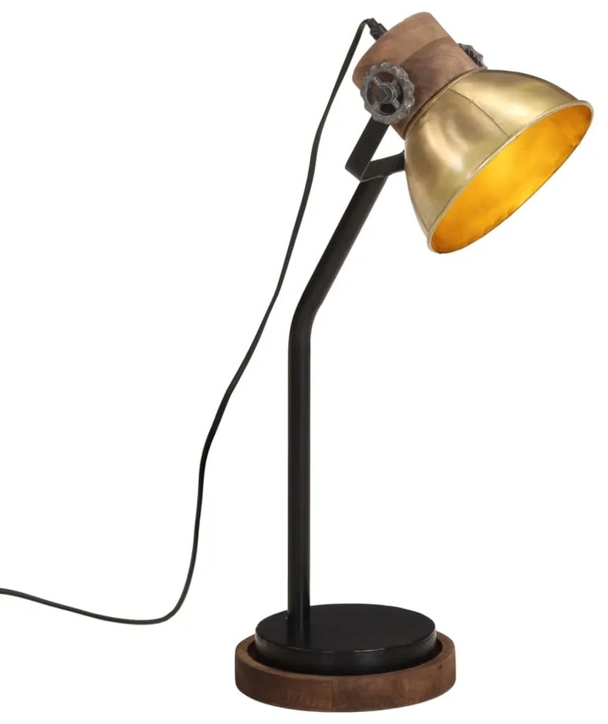 Lampada A Scrivania 25 W Ottone Anticato 18x18x60 Cm E27 /