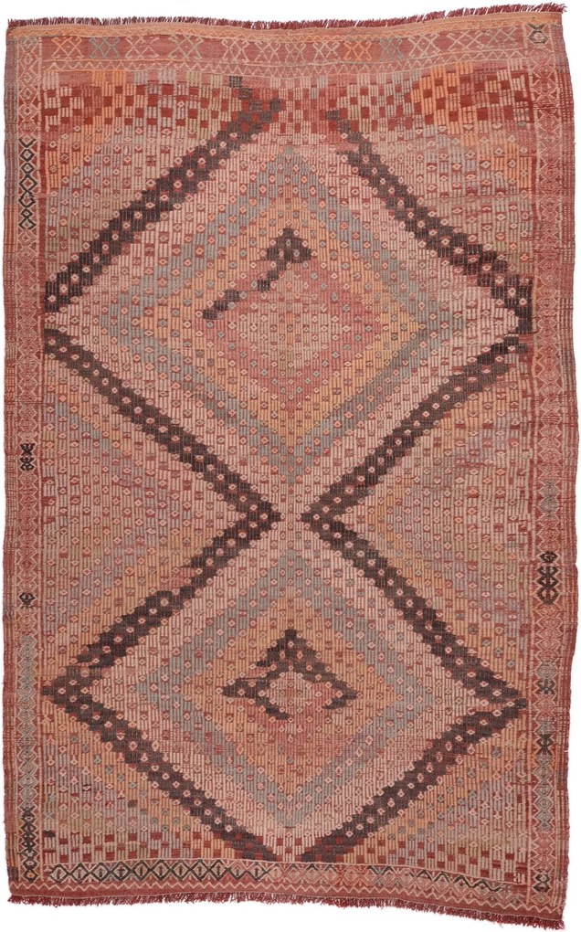Kilim Tappeto 140 x 230 (Tacchino) Tessuto A Mano