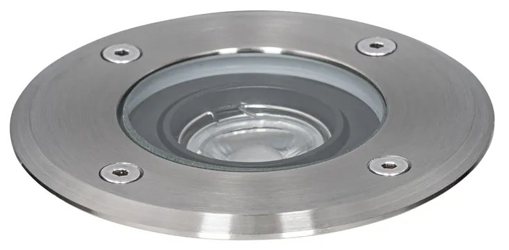 Faretto da terra per esterni moderno in acciaio 35 mm orientabile IP65 - Delux