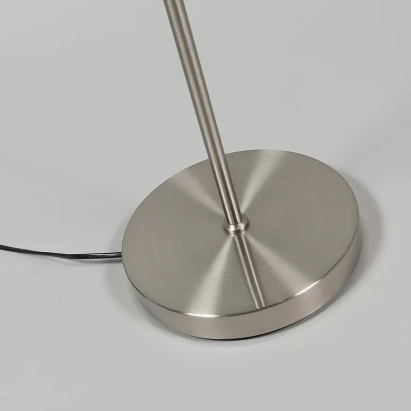 Lampada da terra moderna in acciaio con LED - Eva