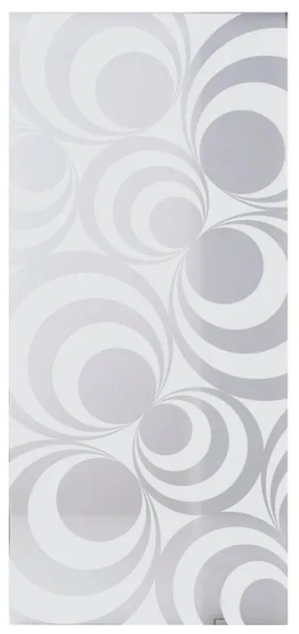 Anta per porta scorrevole Hypnotique in vetro bianco L 76 x H 215 cm reversibile