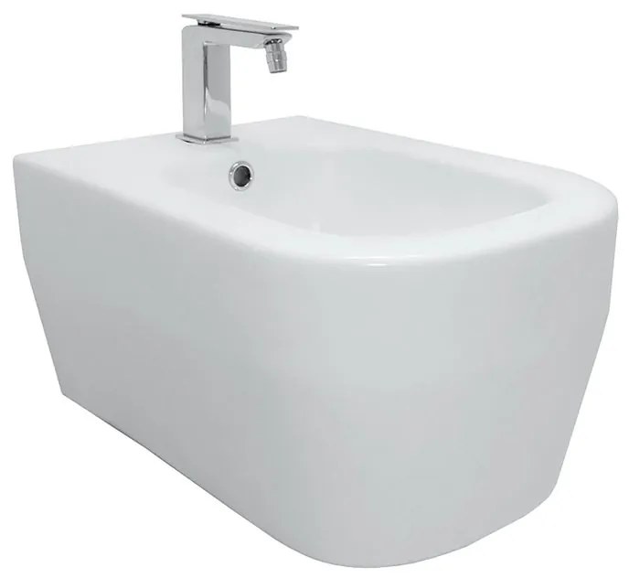 Bidet sospeso bianco opaco tutto evo bianco OLYMPIA CERAMICA L 36 x H 42 x P 53 cm