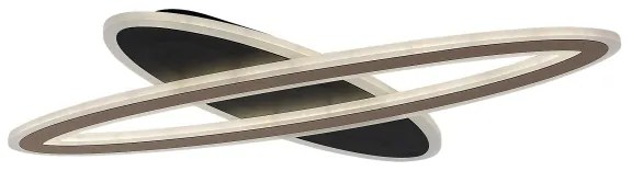 Rabalux 71313-LED Plafoniera dimmerabile TANELI 70W/230V 3000/4000/6000K nero+telecomando