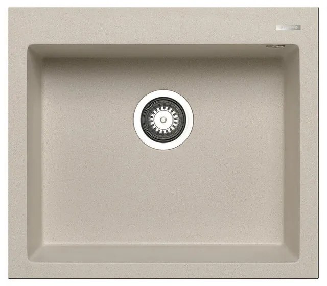 Lavello integrato 1 vasca PYRAMIS Voyager granito L 50 x L 57 cm beige