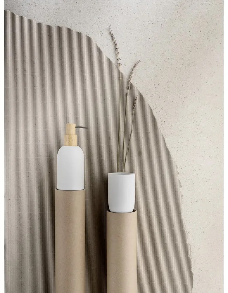 Dispenser per sapone bianco opaco in poliresina 250 ml Altavalle – Wenko