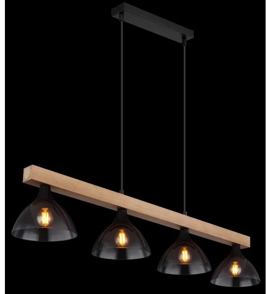 Globo 15544-4H - Lampadario a sospensione con filo LINDI 4xE14/15W/230V