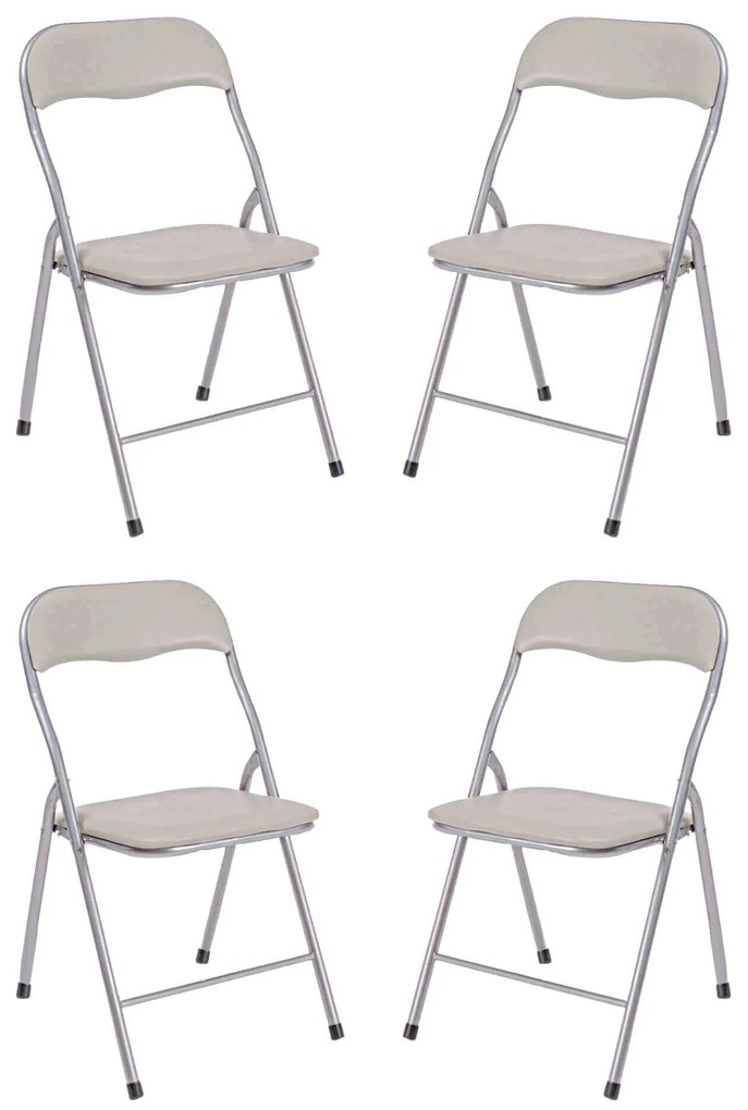 LUCIE - sedia pieghevole salvaspazio set da 4 opaca