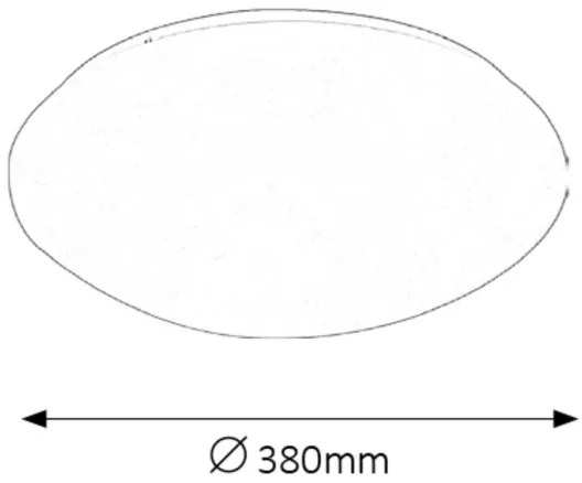 Rabalux 3439 - Plafoniera LED da bagno LUCAS LED/24W/230V