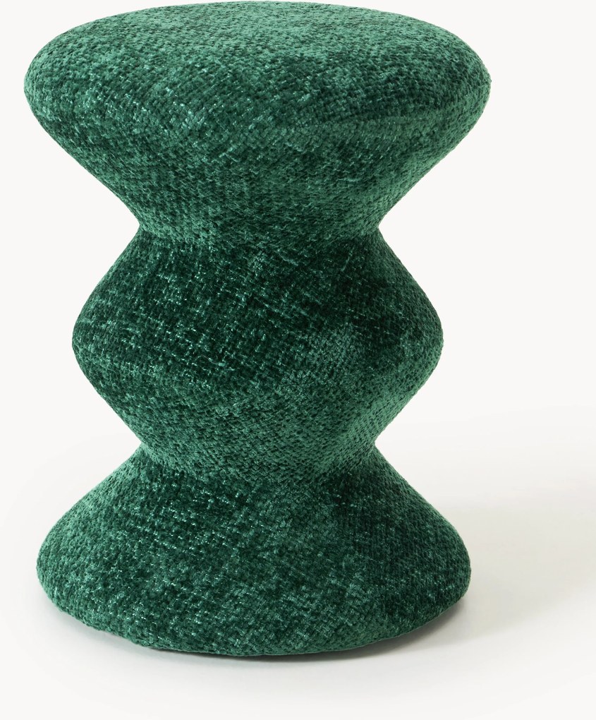 Pouf rotondo imbottito Zig Zag