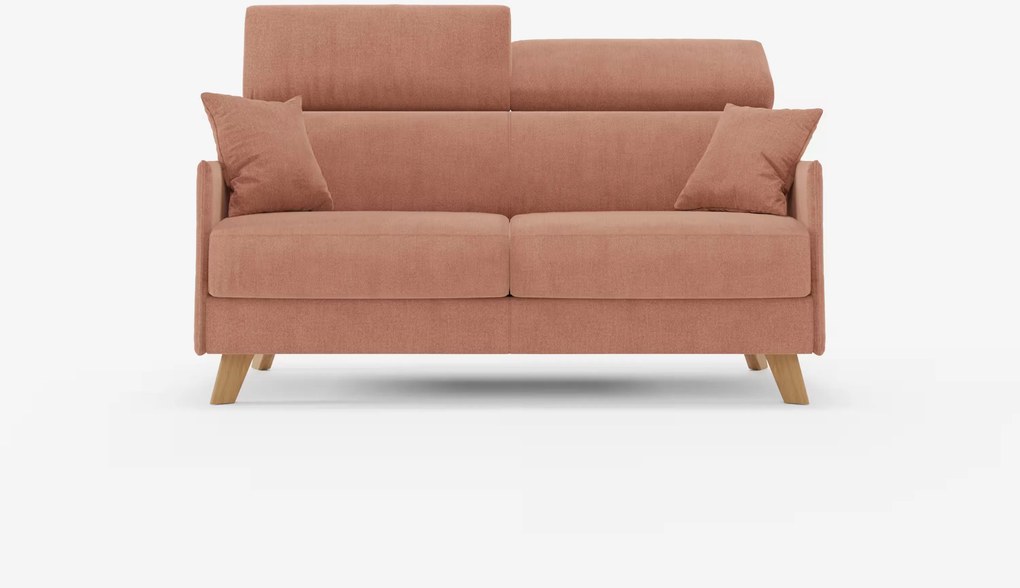 Sole divano letto matrimoniale design compatto - poggiatesta reclinabili e 100% sfoderabile in tessuto smacchiabile T23