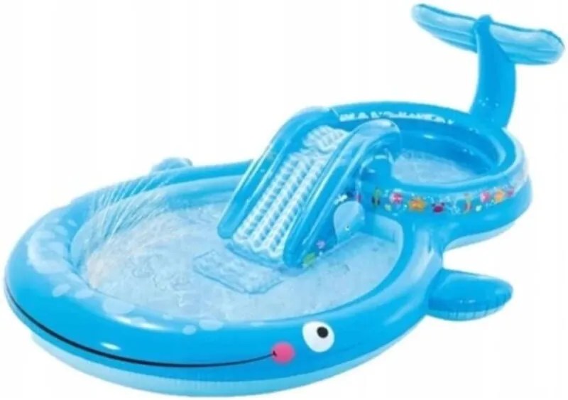 Intex - Parco Giochi Acquatico Balena Piscina con Scivolo per Bambini da Esterno Acqua