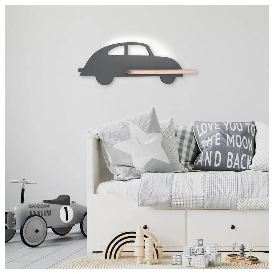 Apparecchio grigio per bambini Car - Candellux Lighting