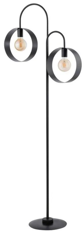 Lampada da terra HAPPY 2xE27/60W/230V nero
