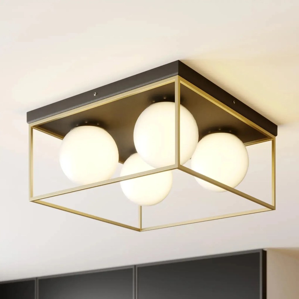 Plafoniera da soffitto Gold White APP1168-4C