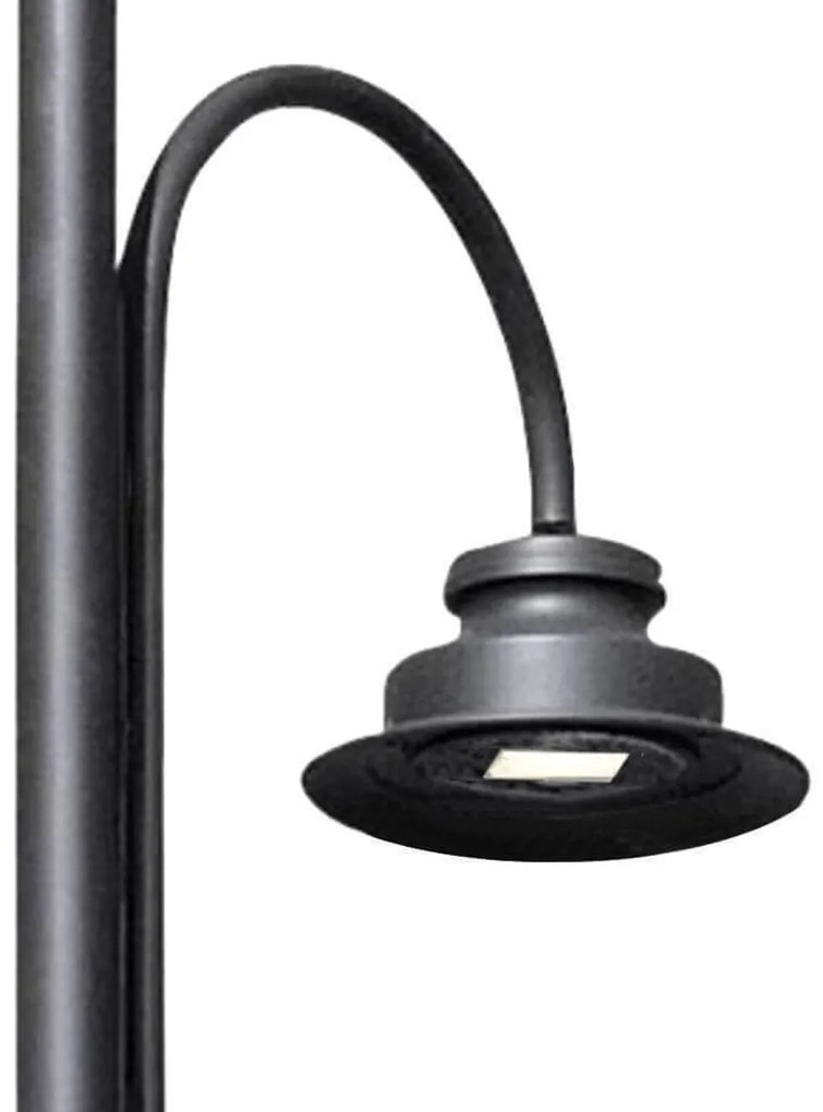 Lampione Stradale 40W LED Lumileds 120lm/w No Flickering Nero Colore Bianco Freddo 5.500 K