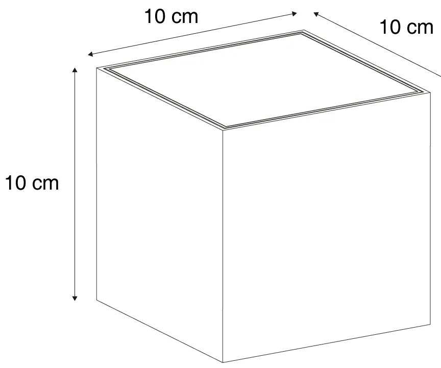 Applique da esterno marrone ruggine con LED IP65 solare - Charlene
