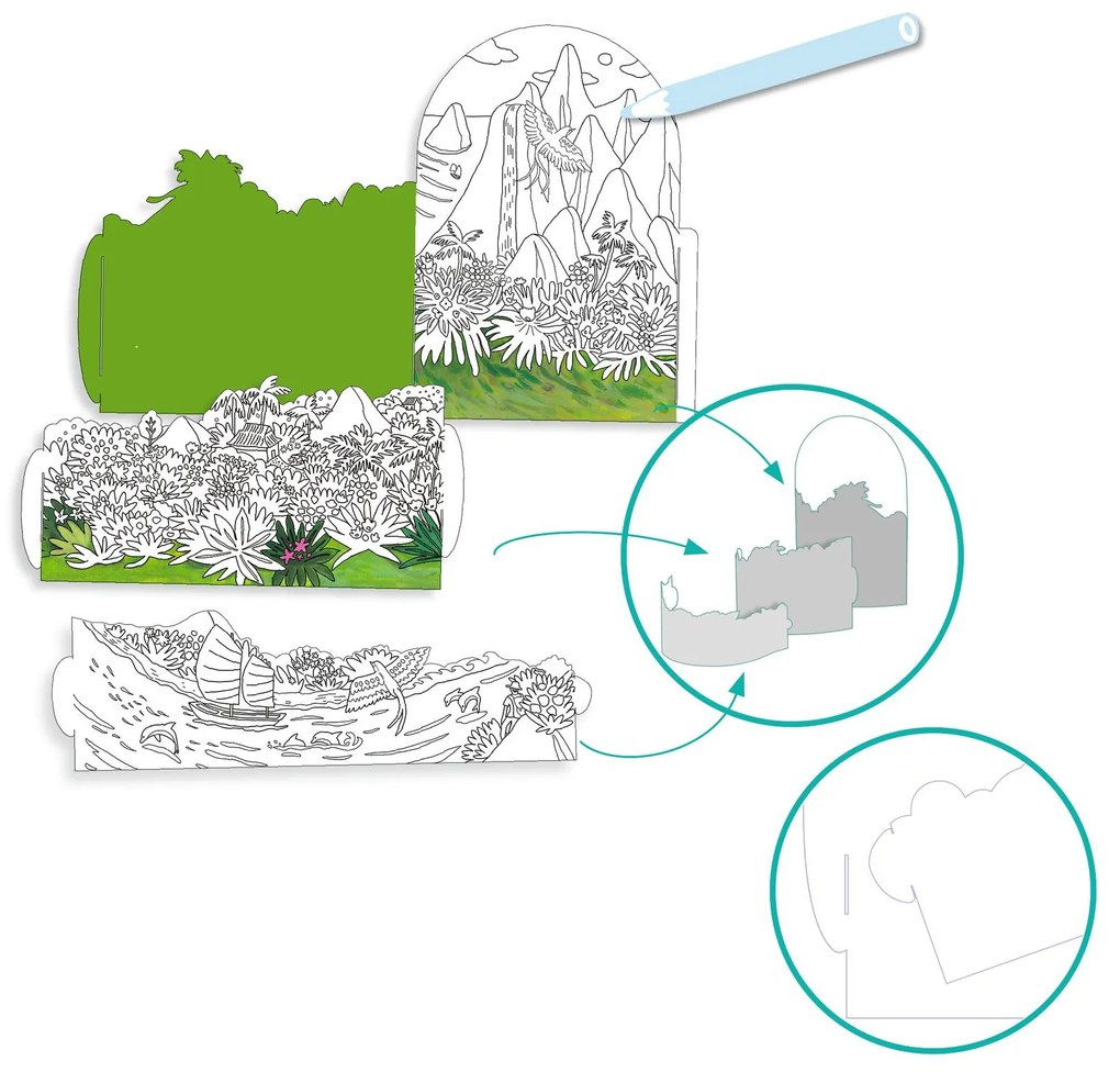 Disegni da colorare - In cima alla mia isola