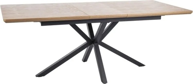 Tavolo allungabile Logan rovere/nero opaco - L160-200 cm