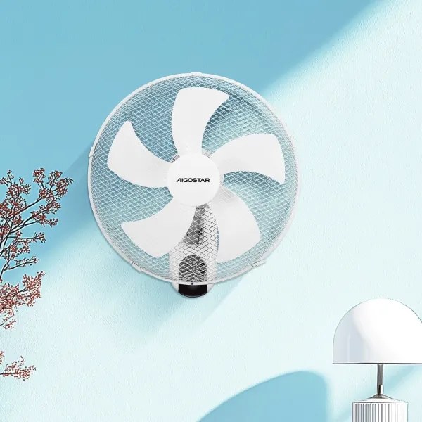 Aigostar - Ventilatore da parete 45W/230V bianco + +TC