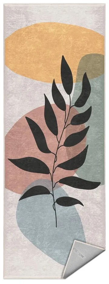 Passatoia color crema lavabile 80x200 cm Illustrated Autumn – Mila Home