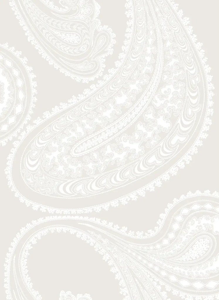 Cole & Son Carta da parati Rajapur - White on Shell