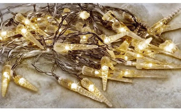 Brilagi - Catena natalizia LED da esterno 50xLED/8 funzioni/3xAA 8m IP44 bianco caldo