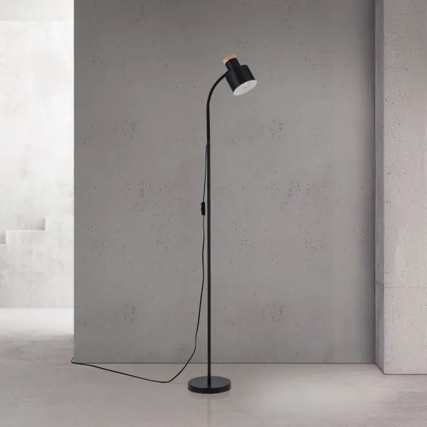 Orion - Lampada da terra GILI 1xE27/40W/230V nera