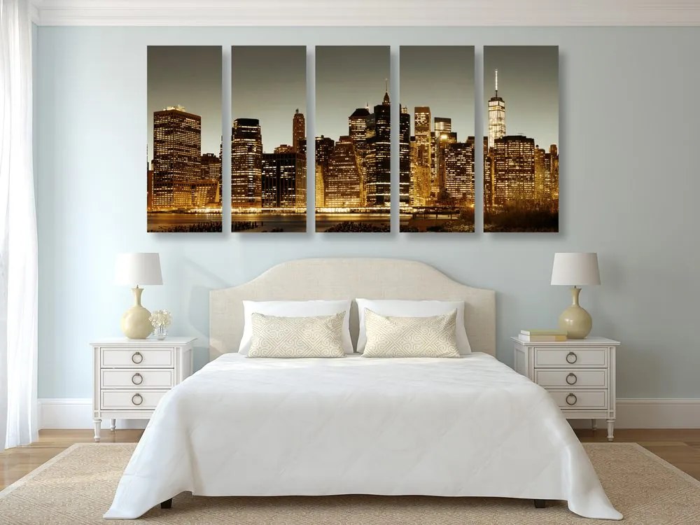 Quadri 5 pezzi – Centro di New York