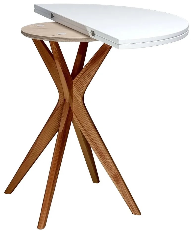 Tavolo da pranzo rotondo allungabile 45x90 cm Jubi – Ragaba