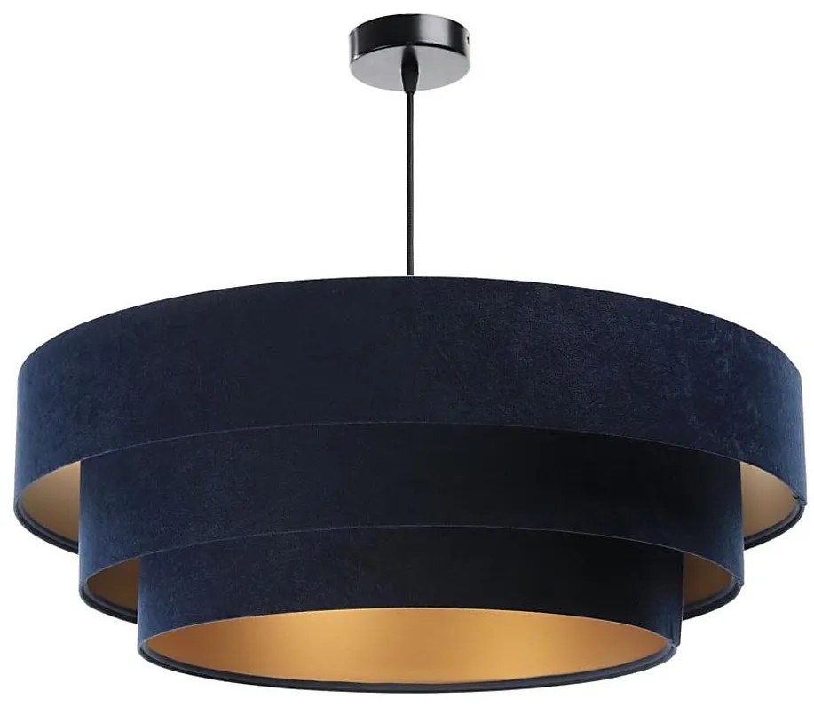 Lampadario su filo TRINITI 1xE27/60W/230V blu/giallo