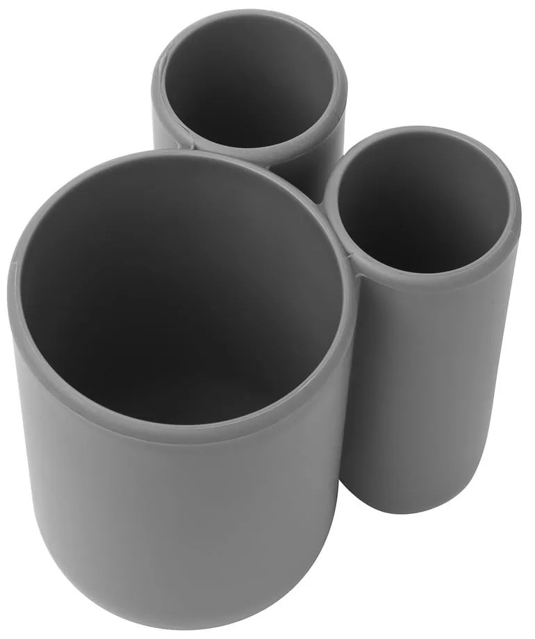 Bicchiere di plastica grigio per spazzolini da denti Touch - Umbra