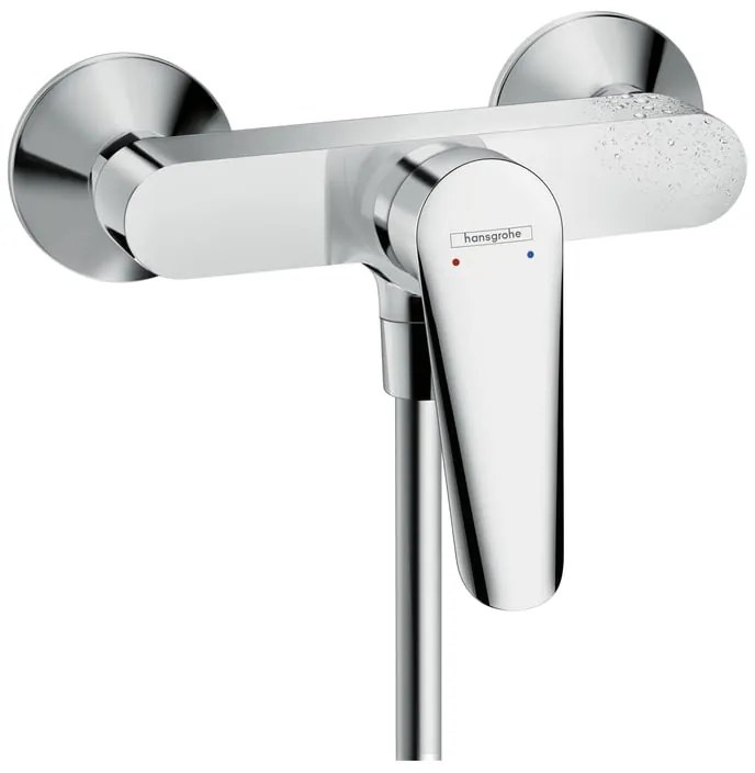 Rubinetto per doccia a 2 manopole Logis E cromo lucido HANSGROHE