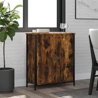 Credenza Rovere Fumo 70x30x80 cm in Legno Multistratocod mxl 91125