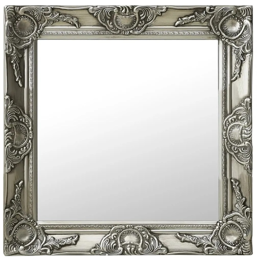 Specchio Da Parete 50x50 Cm Argento /