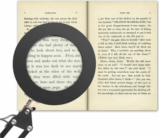 Extol - Lampada da tavolo LED dimmerabile con una lente d'ingrandimento LED/8W/5V 2900/4500/7500K nero