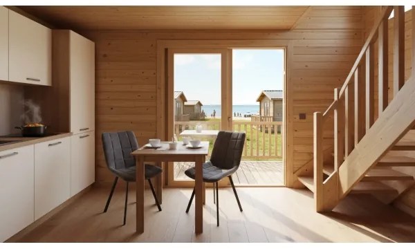 Tavolo da pranzo quadrato LEVI quercia