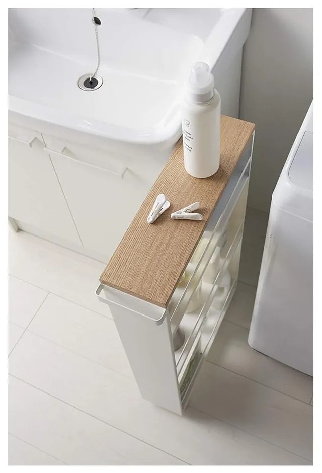 Mobile da bagno bianco in metallo 47,5x81 cm Tower - YAMAZAKI