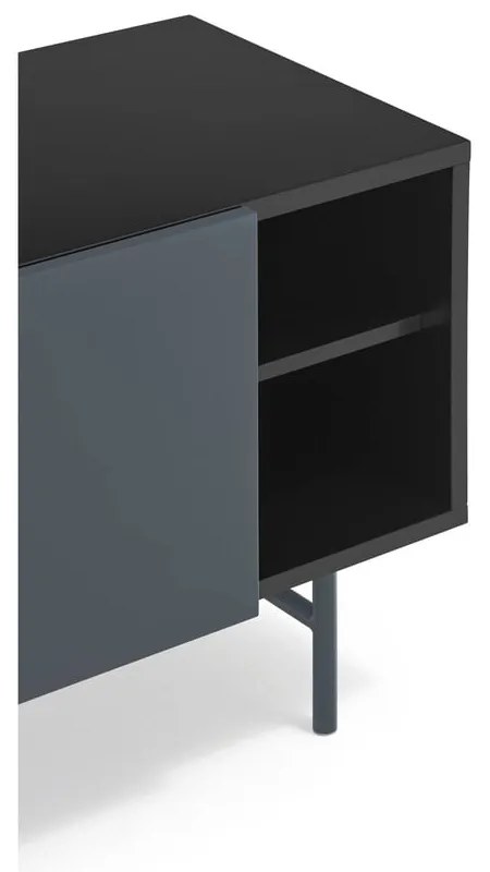 Tavolo TV nero-antracite 180x56 cm Nube - Teulat