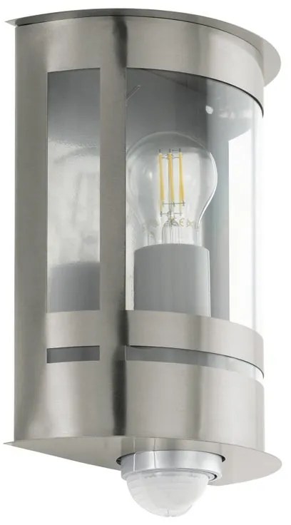 Applique moderno da esterno Tribano grigio con sensore di movimento IP44 1X E27 EGLO