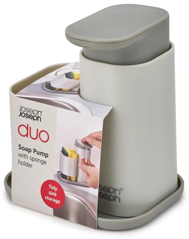 Dispenser di sapone grigio Duo - Joseph Joseph