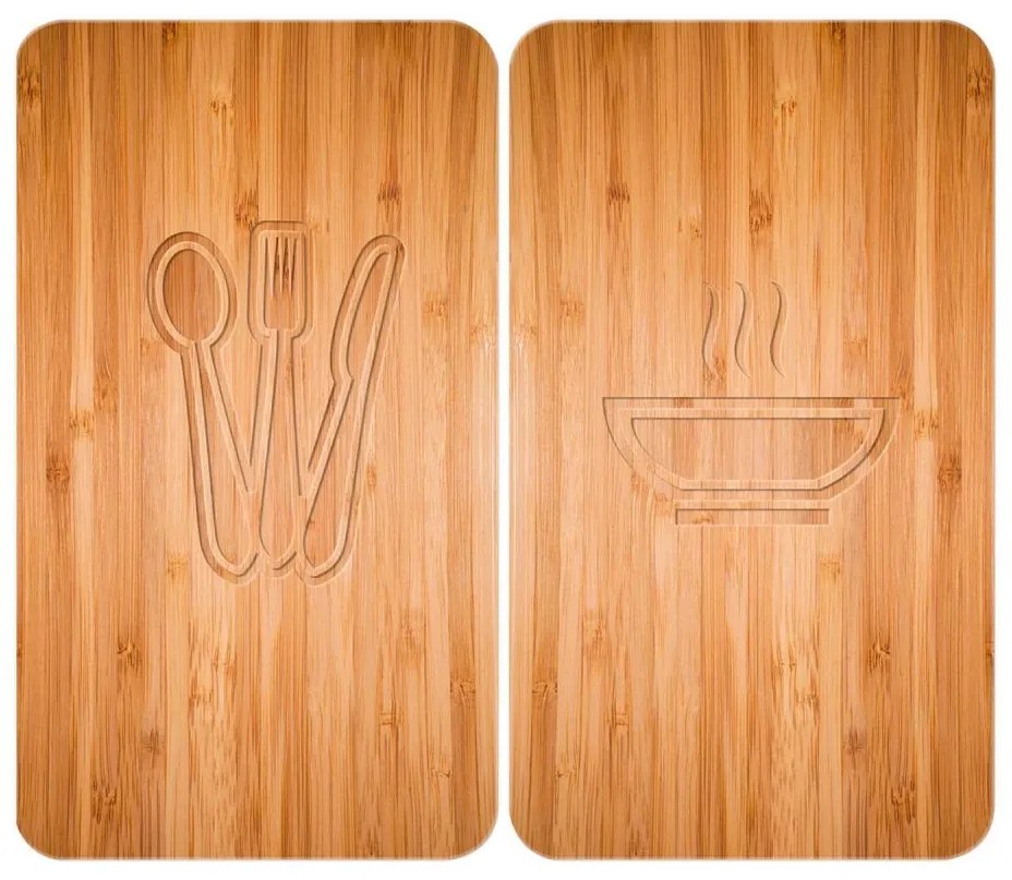 WENKO 2521497100 - Copertura per piano cottura 52x30 cm multicolore/grigio/trasparente