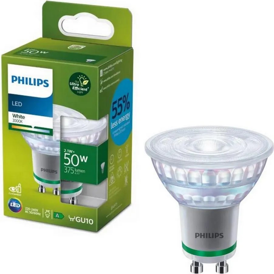 Lampadina LED ULTRAEFFICIENT Philips PAR16 GU10/2,1W/230V 3000K