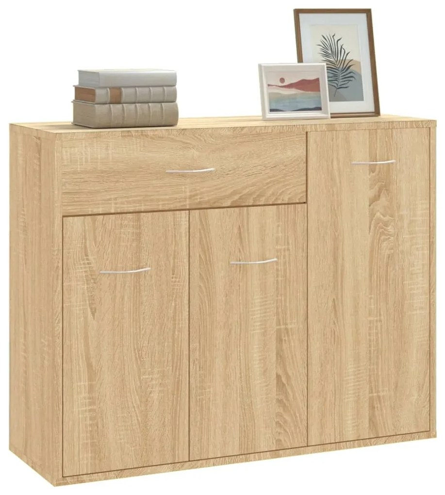 Credenza rovere sonoma 88x30x70 cm in truciolato