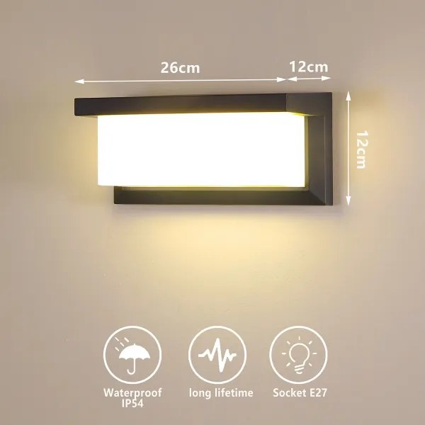 Brilagi -LED RGBW Applique da esterno BRICKY 1xE27/9W/230V antracite IP54