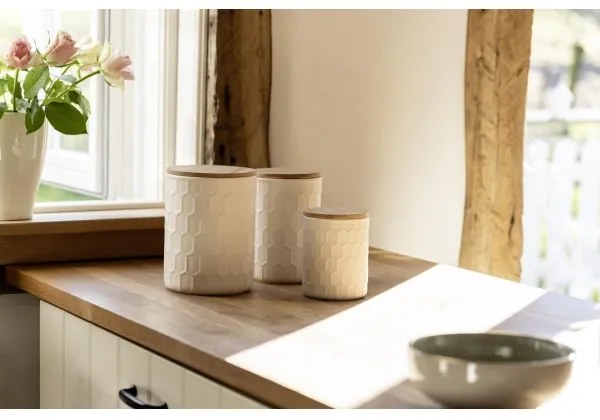 WENKO 54222100 - Scatola MAYA 13x17 cm bianco/marrone