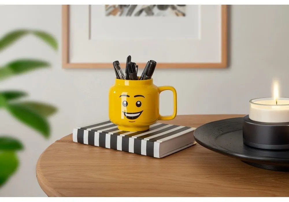 Tazza per bambini in ceramica gialla 530 ml Head - LEGO®