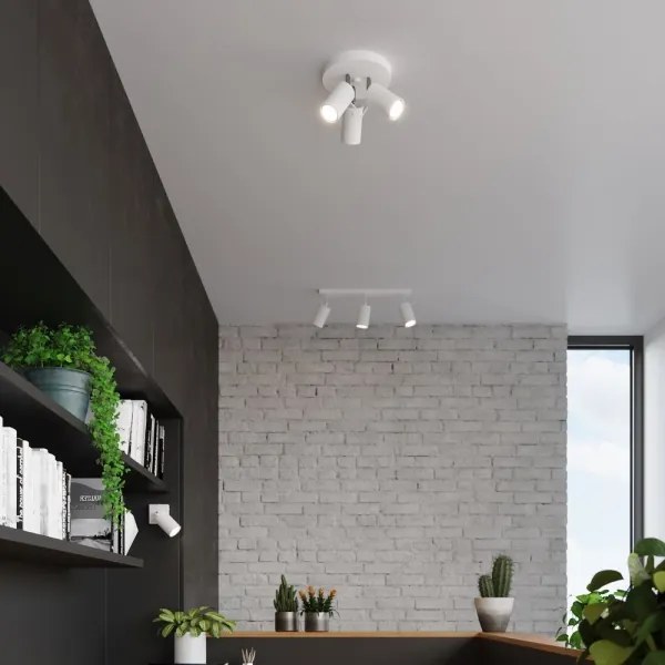 Sollux SL.1015 - Faretto RING 3xGU10/10W/230V bianco